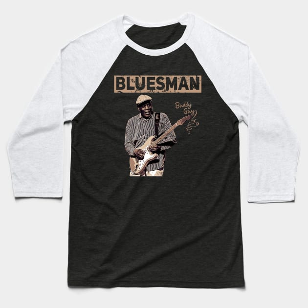 Bluesman // Buddy Guy Baseball T-Shirt by Degiab